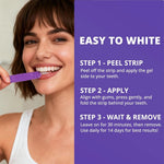 Sakyproral Purple Teeth Whitening Strips Pack Of 30pcs